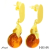 Boucles d'oreilles E4206-BV en Ambre véritable