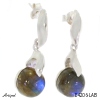 Earrings E4206-LAB with real Labradorite