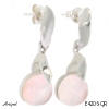 Earrings E4206-QR with real Rose quartz