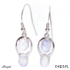 Earrings E4605-PL with real Moonstone