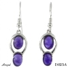Earrings E4605-A with real Amethyst