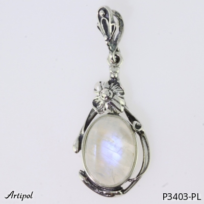 Pendentif P3403-PL en Pierre de lune véritable