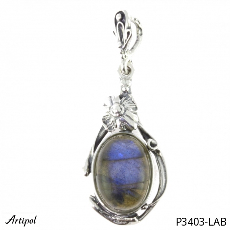 Pendant P3403-LAB with real Labradorite