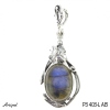 Pendentif P3403-LAB en Labradorite véritable