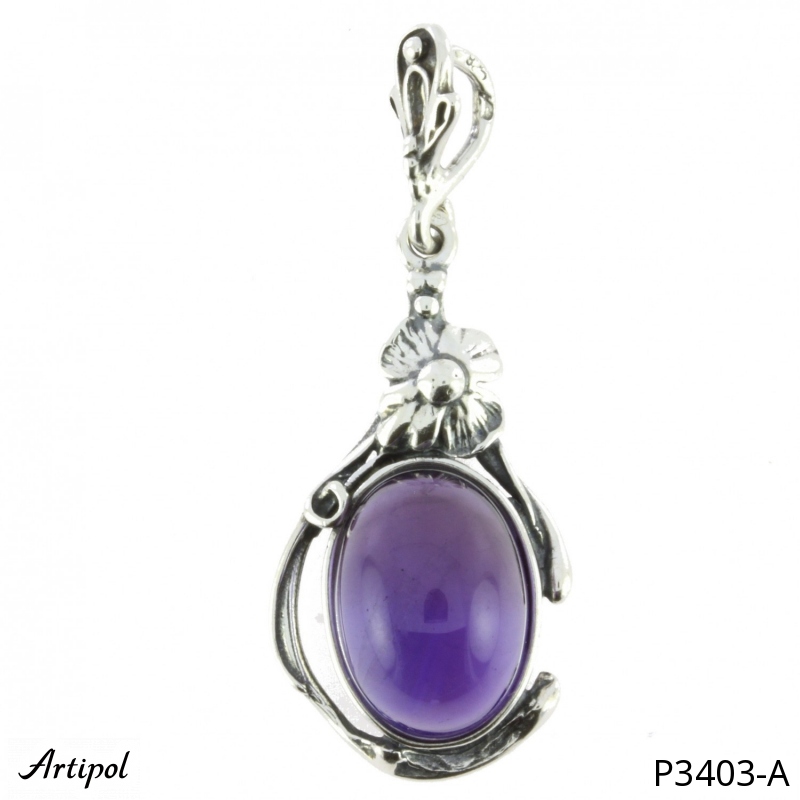 Pendant P3403-A with real Amethyst