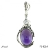 Pendant P3403-A with real Amethyst