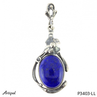 Pendentif P3403-LL en Lapis-lazuli véritable