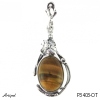 Pendant P3403-OT with real Tiger's eye