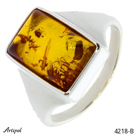 Bague 4218-B en Ambre véritable