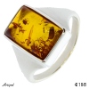 Ring 4218-B with real Amber