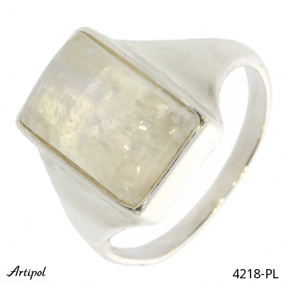 Ring 4218-PL with real Rainbow Moonstone