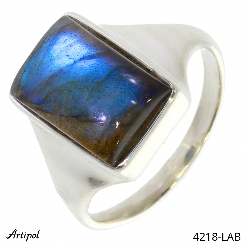 Ring 4218-LAB with real Labradorite