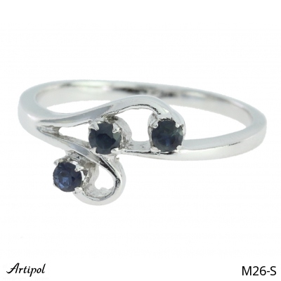 Ring M26-S with real Sapphire