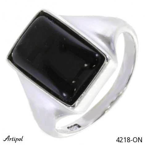 Bague 4218-ON en Onyx noir véritable
