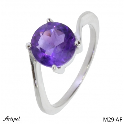 Ring M29-AF with real Amethyst