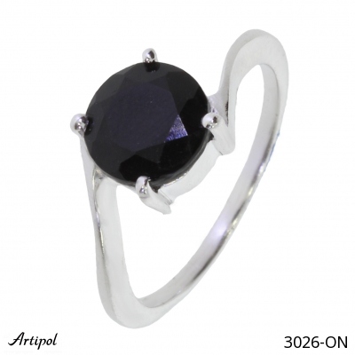 Ring 3026-ON with real Black onyx