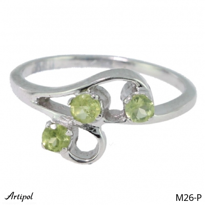 Ring M26-P with real Peridot