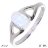 Bague 2618-PL en Pierre de lune véritable