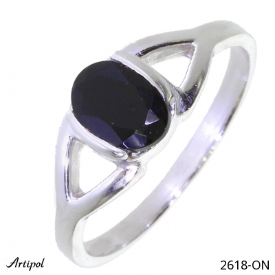 Ring 2618-ON with real Black Onyx