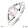Ring 2618-QR with real Rose Quartz