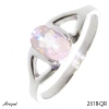 Ring 2618-QR with real Rose quartz