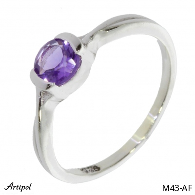 Ring M43-AF with real Amethyst