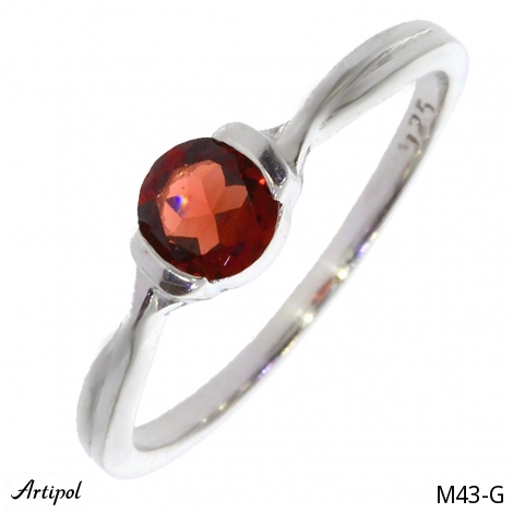 Bague M43-G en Grenat véritable