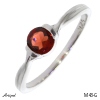 Ring M43-G with real Garnet