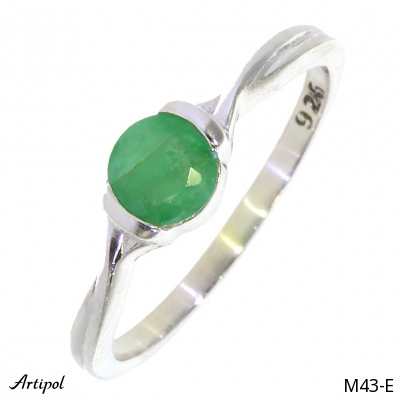 Bague M43-E en Emeraude véritable