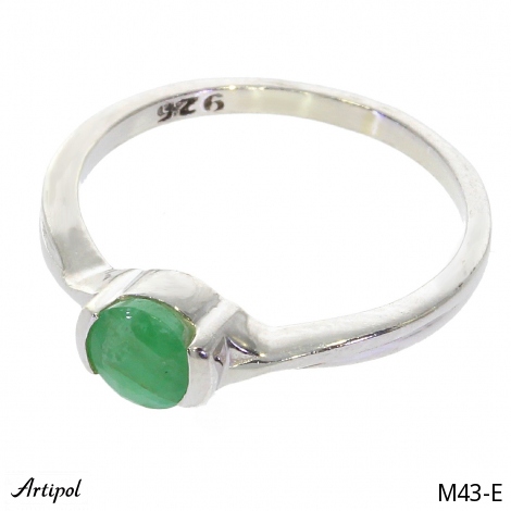 Ring M43-E with real Emerald