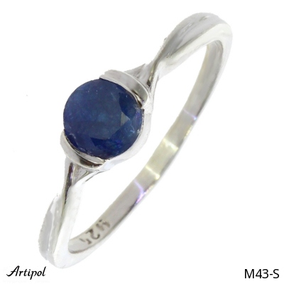 Ring M43-S with real Sapphire