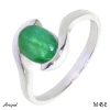 Ring M45-E with real Emerald