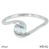 Ring M32-AQ with real Aquamarine