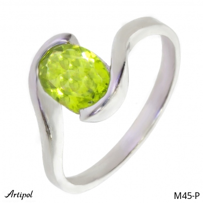 Ring M45-P with real Peridot