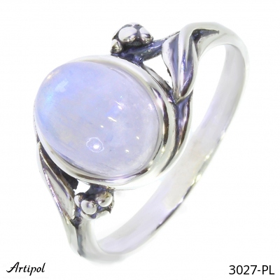 Ring 3027-PL with real Moonstone