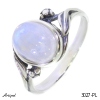 Ring 3027-PL with real Rainbow Moonstone
