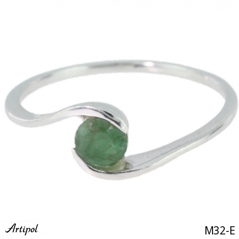 Ring M32-E mit echter Smaragd
