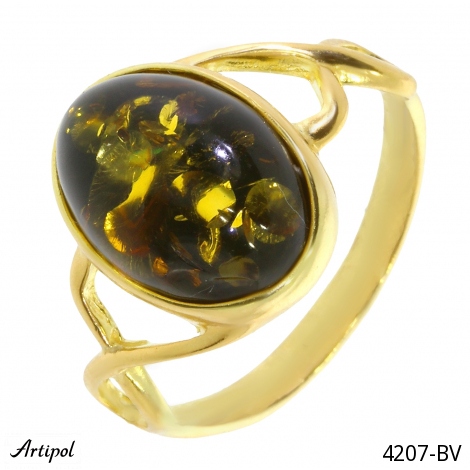 Bague 4207-BV en Ambre véritable