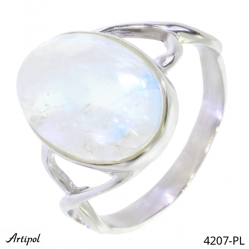 Bague 4207-PL en Pierre de lune véritable