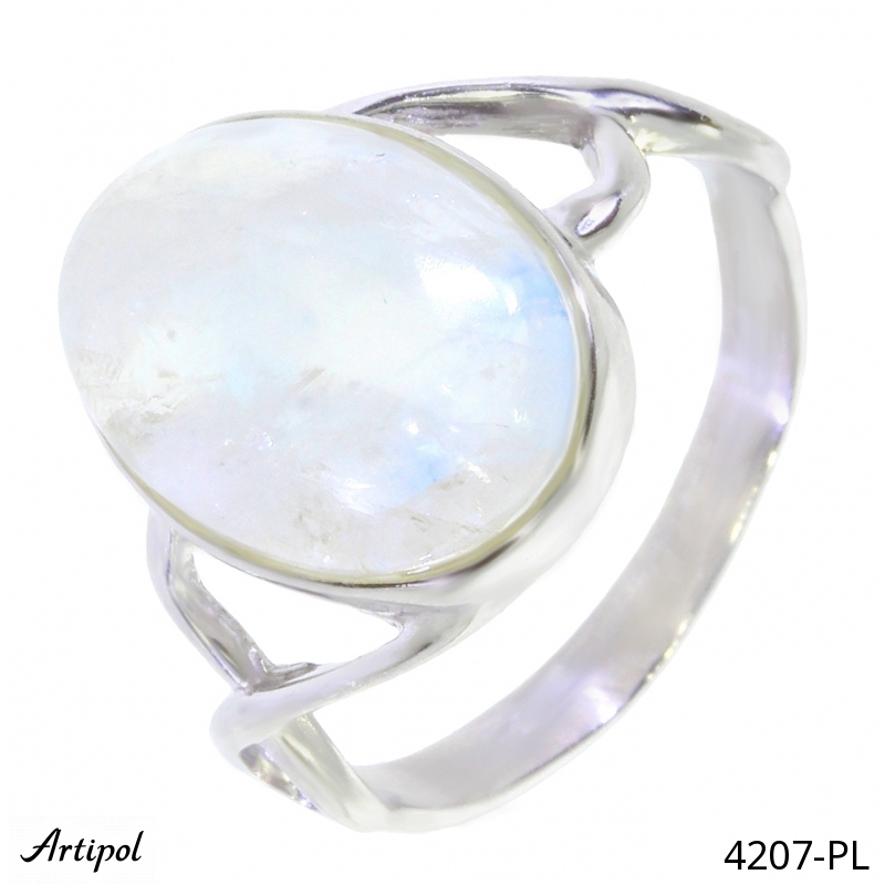 Ring 4207-PL with real Moonstone