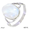 Ring 4207-PL with real Rainbow Moonstone