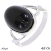 Ring 4207-ON mit echter Schwarzem Onyx