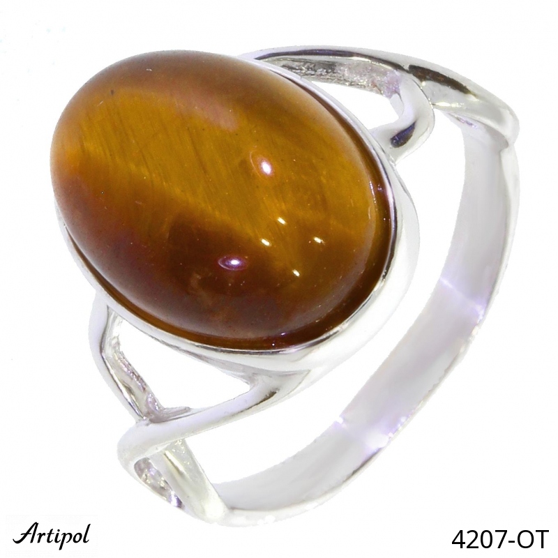Ring 4207-OT with real Tiger Eye