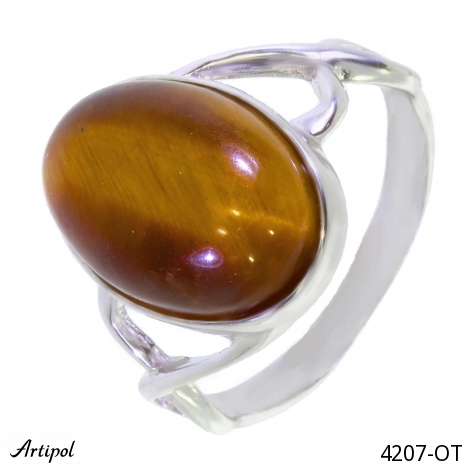 Ring 4207-OT with real Tiger Eye