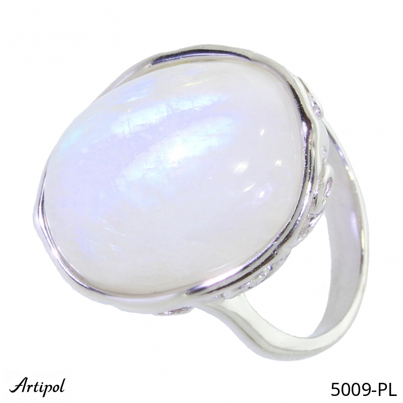 Ring 5009-PL with real Moonstone