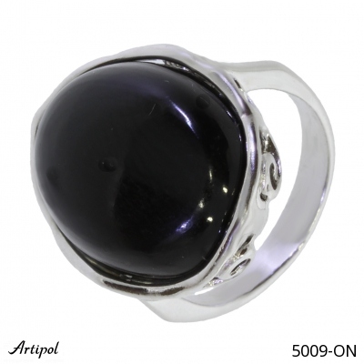 Bague 5009-ON en Onyx noir véritable