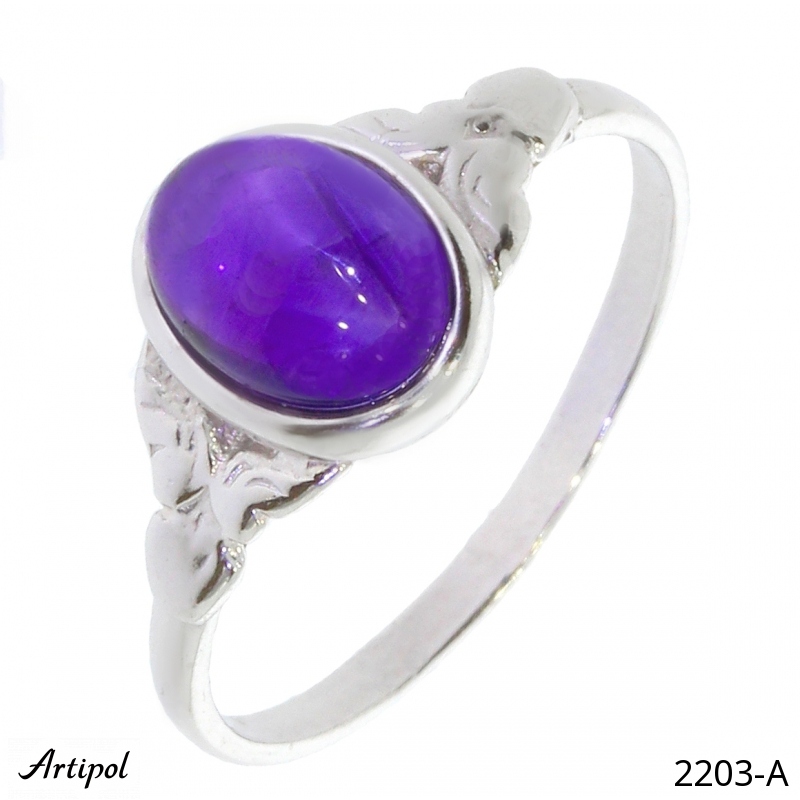 Ring 2203-A mit echter Amethyst