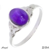 Ring 2203-A with real Amethyst