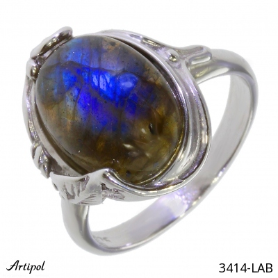 Bague 3414-LAB en Labradorite véritable