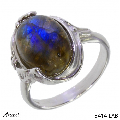 Ring 3414-LAB mit echter Labradorit